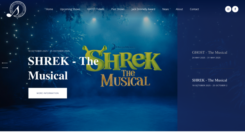 BOS Musical Theatre Company Launches Brand New Website with Digital Media Guys